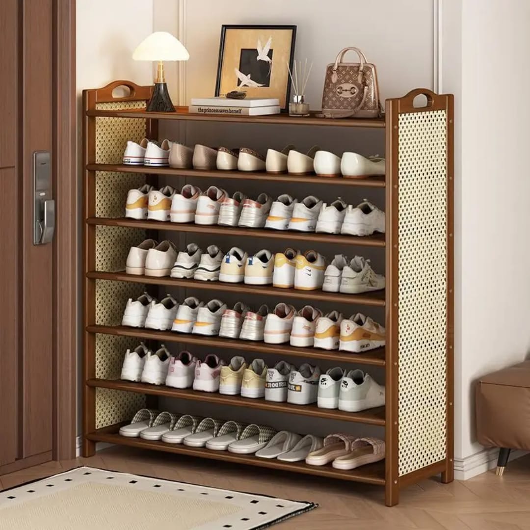 6 Layer Bamboo shoe rack