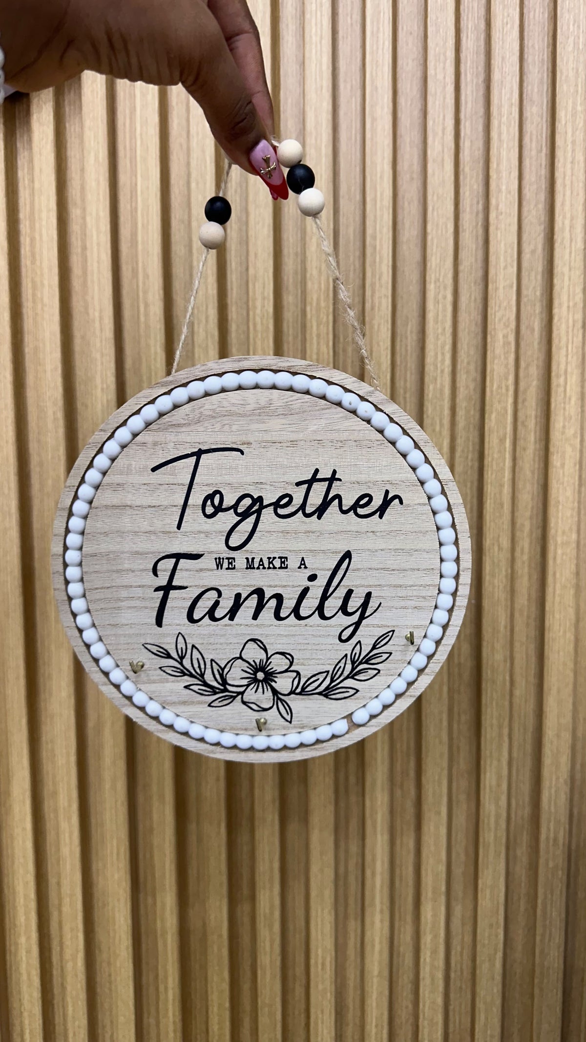 Wooden hanging decor