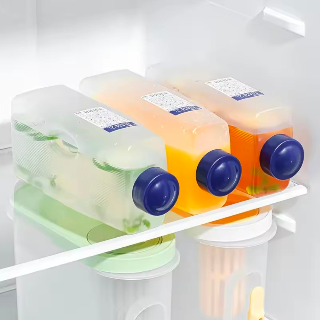 2L High-temperature Resistant Thickened Cold Water Bottle Anti-fall Fridge Side Cold Water Plastic Juice Anti-flavor Transfer