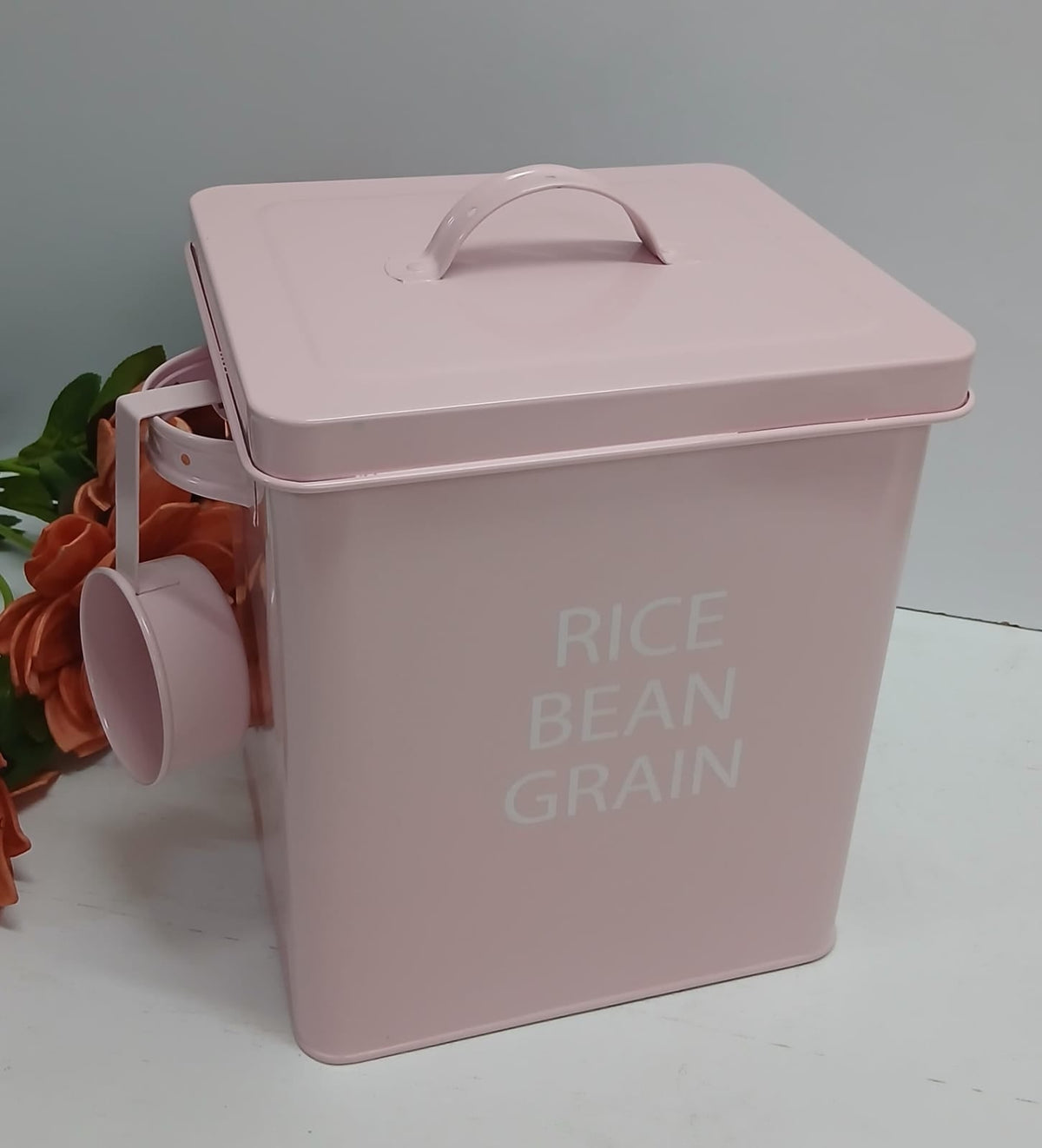 SQUARE metallic storage box.... laundry detergent/powder/food freshness