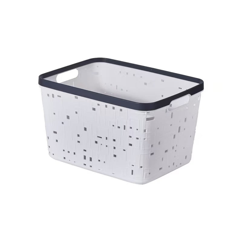 Large Binded Plastic storage basket