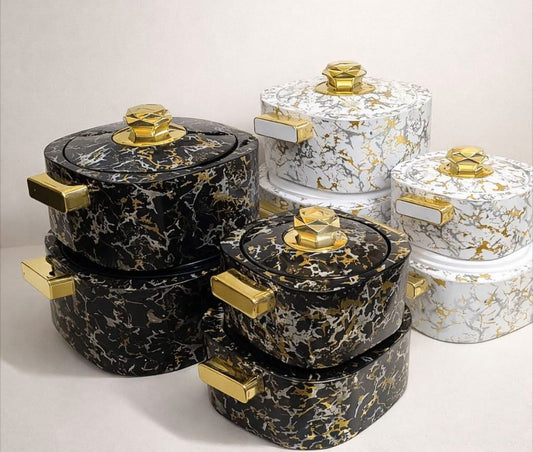 4pc Quality marble hot pots