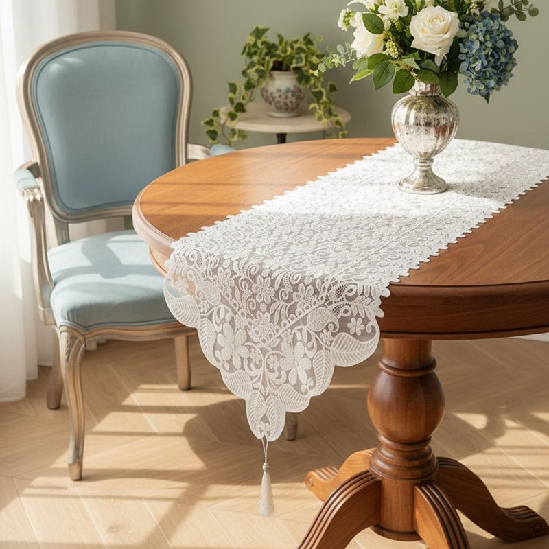 Retro French Lace Table Flag