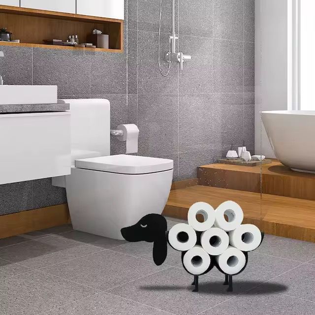Creative Toilet Paper Holder – Metallic Finish