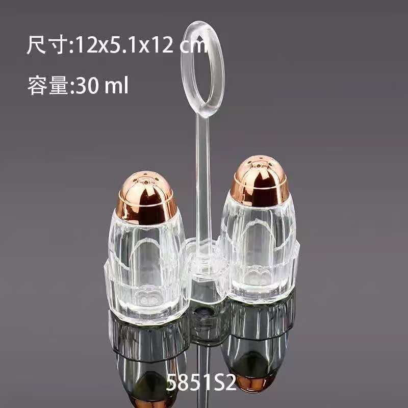 Acrylic cruet seasoning set