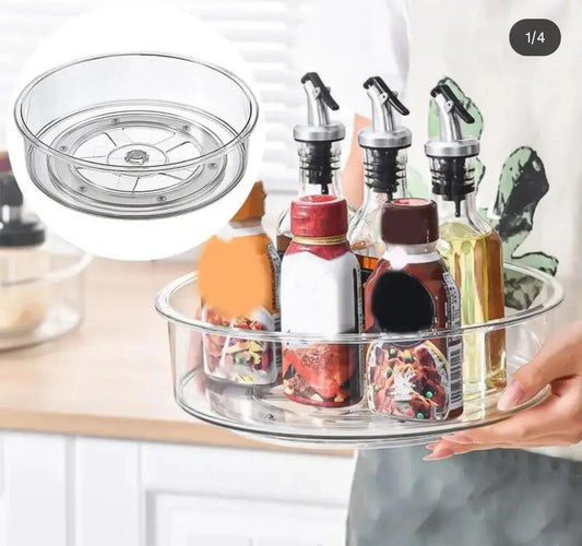 Acrylic multipurpose rotating of organizer/turntable.
