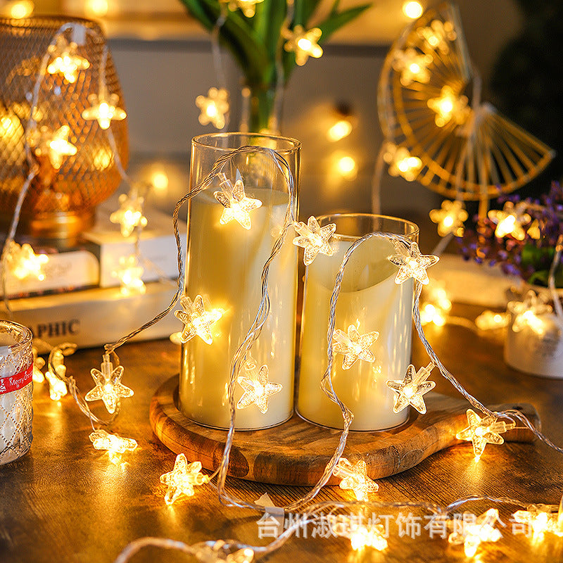 10 METERS Christmas STAR SHAPED LED LIGHTS