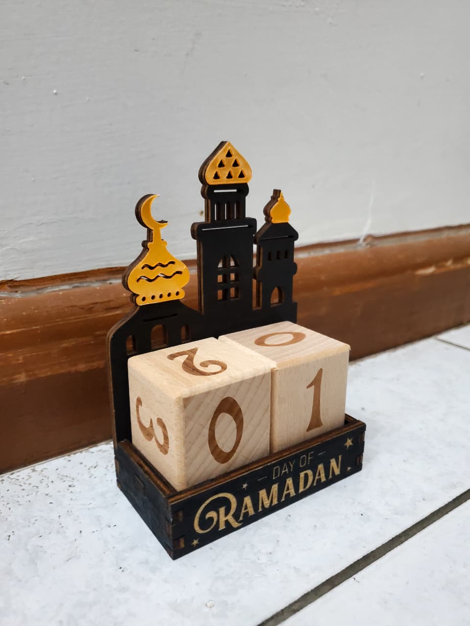 Ramadan Countdown Calendar Blocks/Ramadan decor