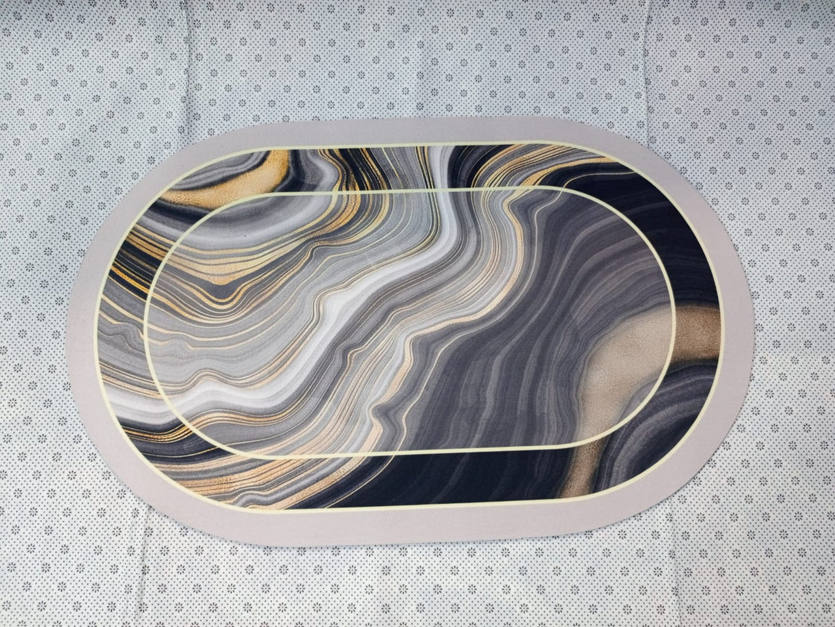 Super Absorbent oval rubber Mat