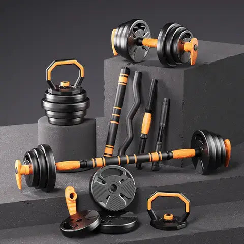 6-in-1 adjustable dumbbell set
Plastic Coated Dumbbells