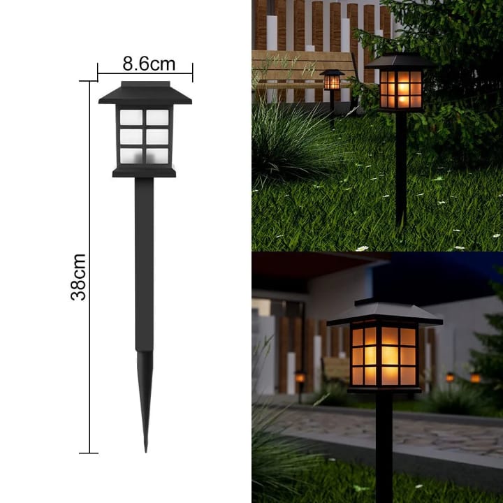 6Pcs Waterproof Decorative Lawn Lamp Outdoor Solar Garden Lights