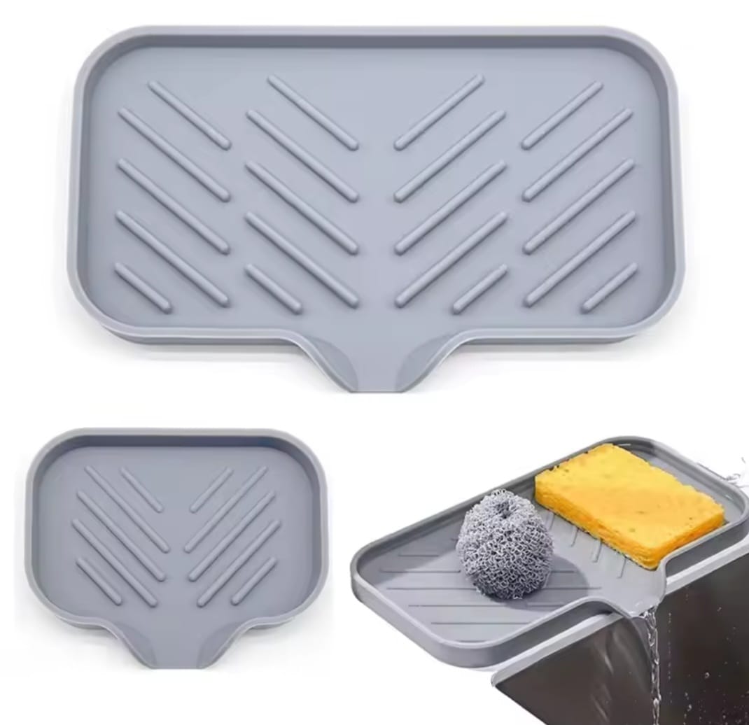 Sink silicone anti-slip tray.
