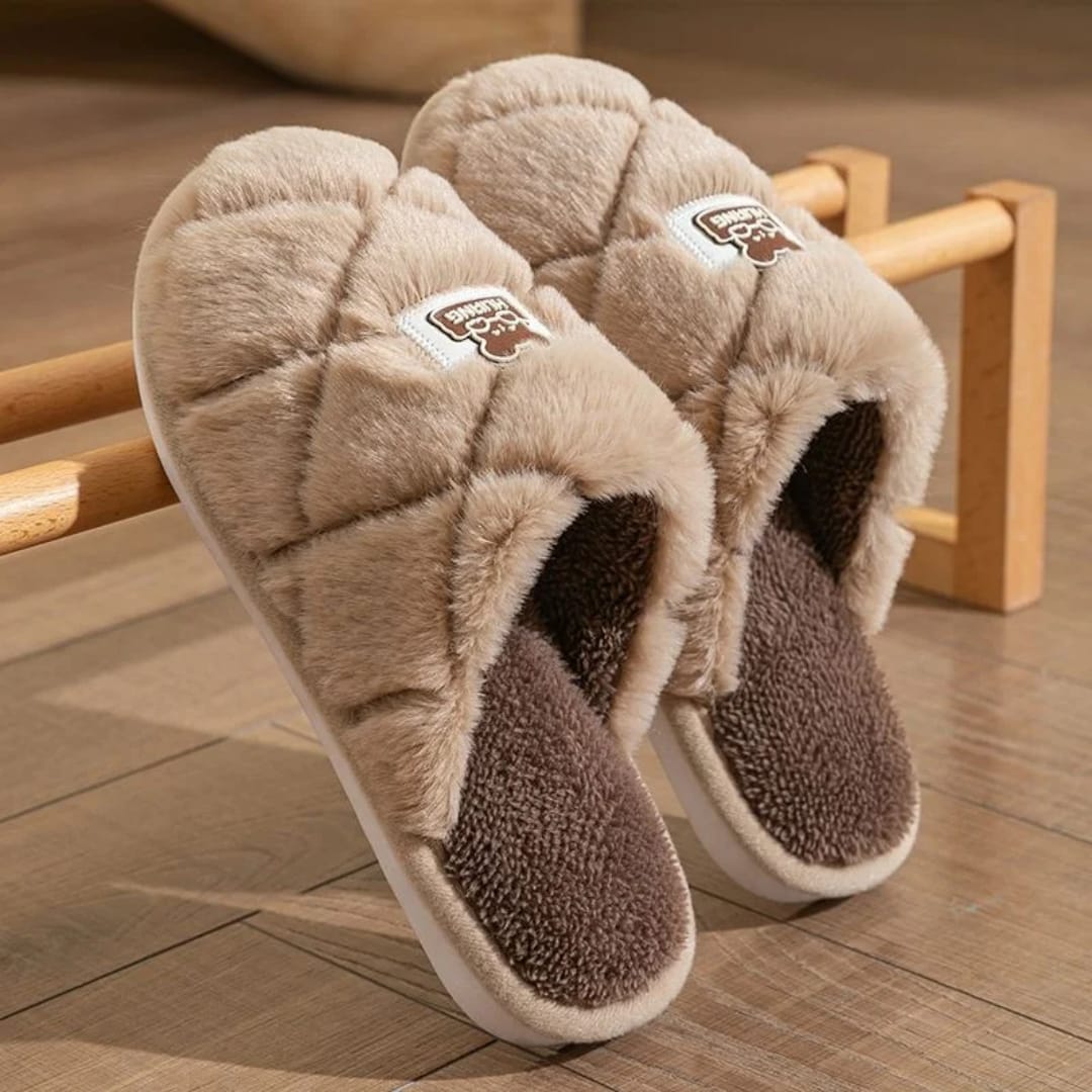 Autumn and Winter Non-slipIndoor/Outdoor Warm Cotton Home Slides