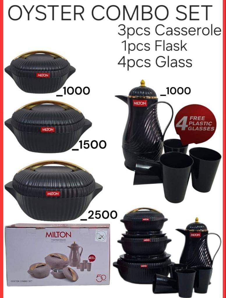 DESIGNER HOTPOT 
 MILTON - OYSTER COMBO SET