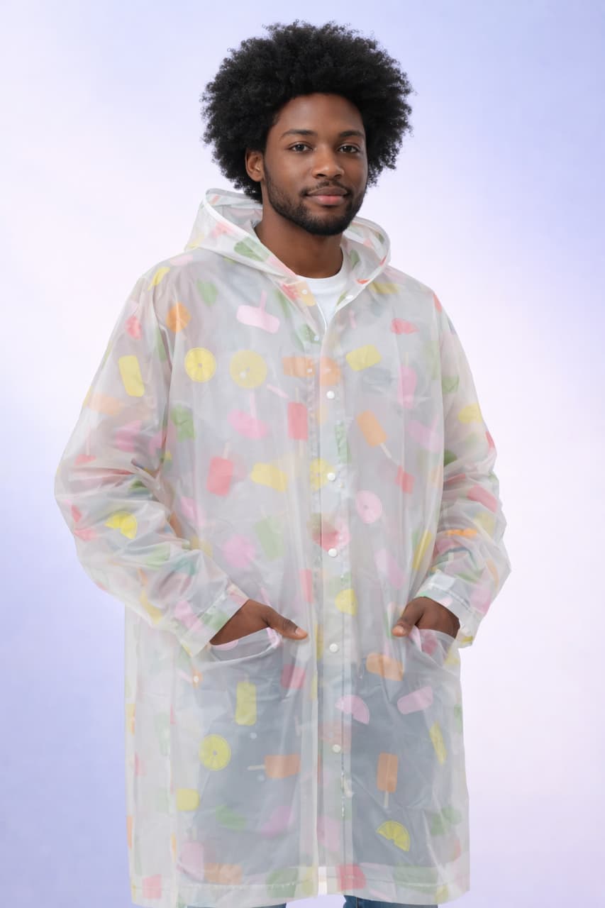 Full print/ floral rain coats for both kids & adults