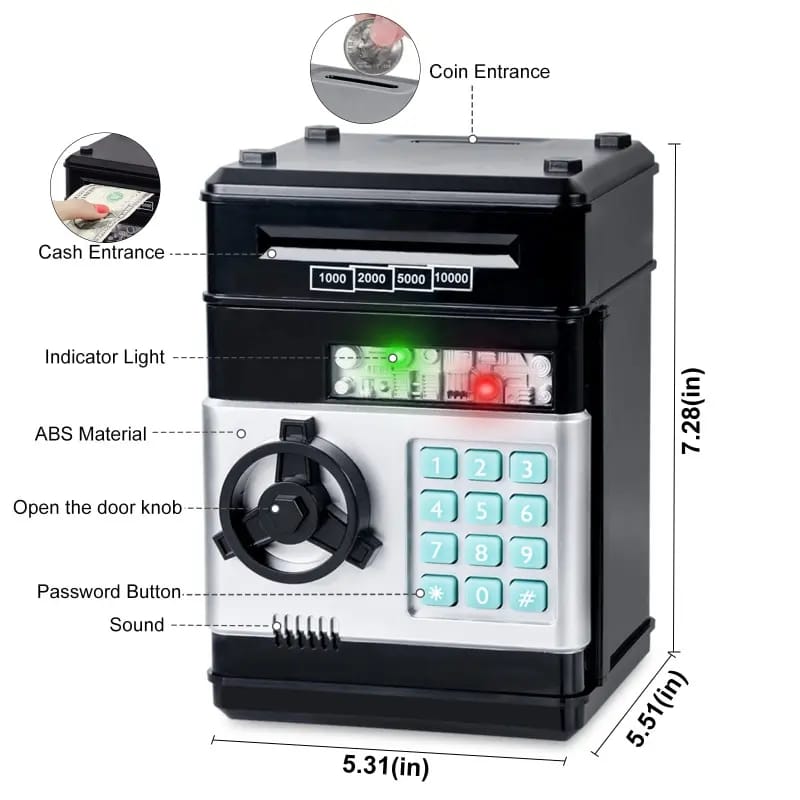 Electronic kids piggy bank