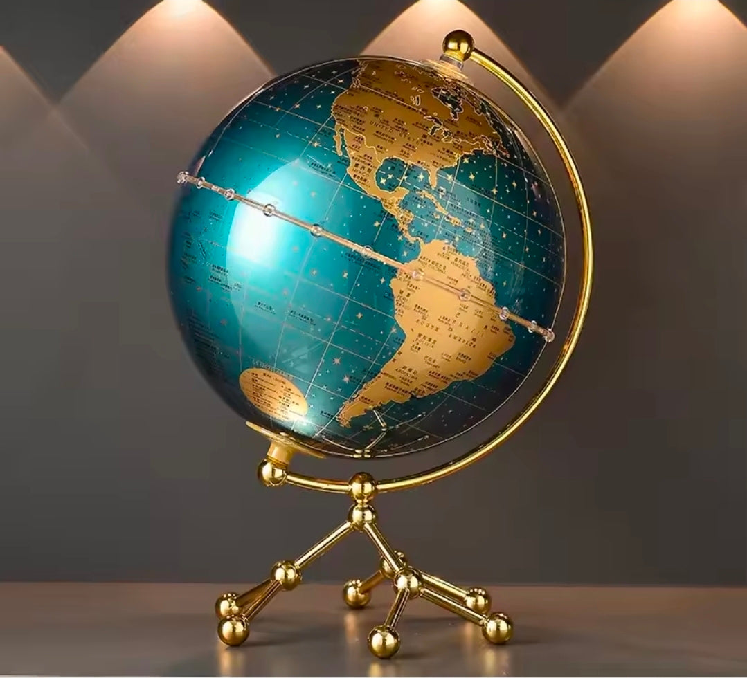 LED World Globe Map with Metal Stand