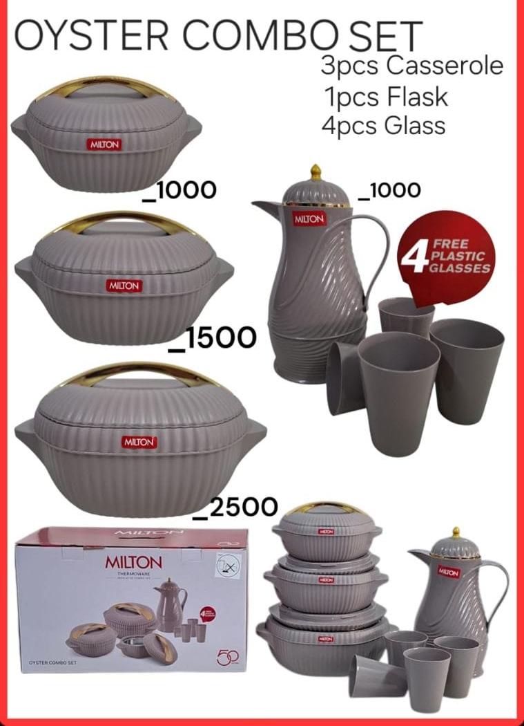 DESIGNER HOTPOT 
 MILTON - OYSTER COMBO SET