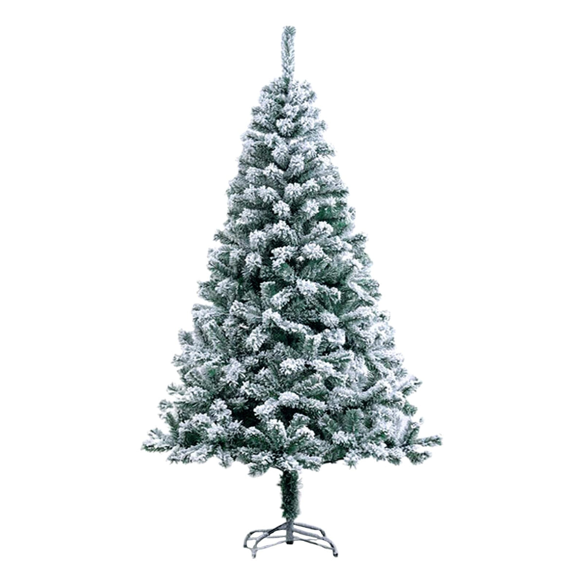 Snow flocked Christmas tree