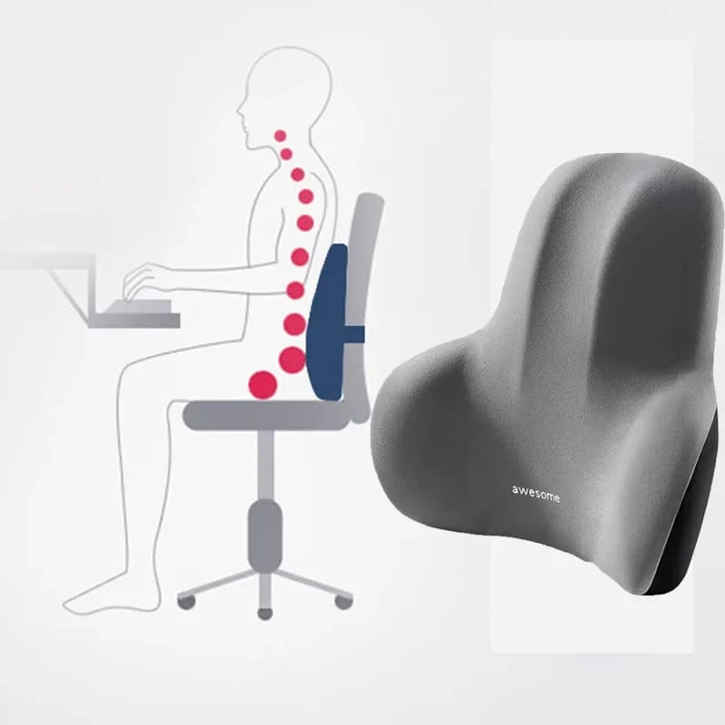 2ps set Car headrest and backrest lumbar support*