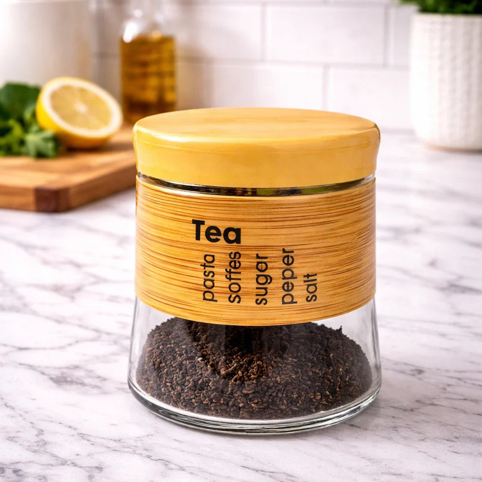 Glass Sugar dish  jar for sugar, coffee, spices coffee,  sea salt, and tea for storage, tea bag organizer, Glass organiser