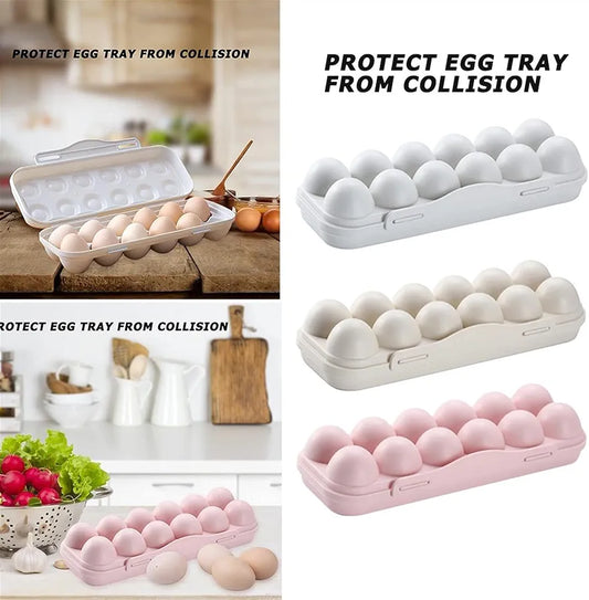 Stackable plastic egg storage containers