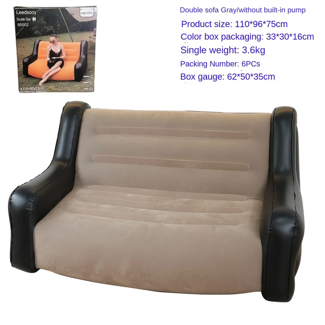 Inflatable Modern 2 seater Sofa with Armrests & FREE PUMP for Indoor & outdoor use