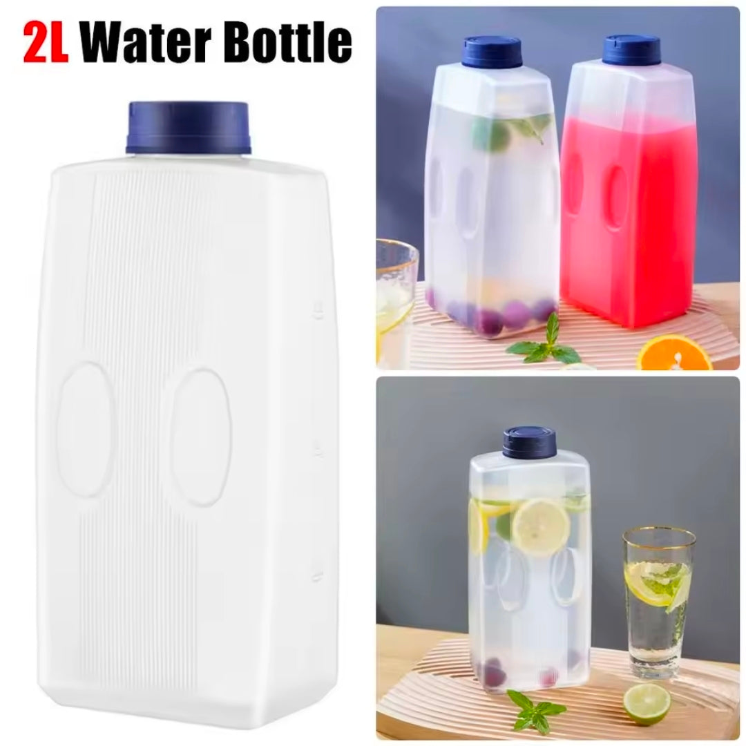2L High-temperature Resistant Thickened Cold Water Bottle Anti-fall Fridge Side Cold Water Plastic Juice Anti-flavor Transfer