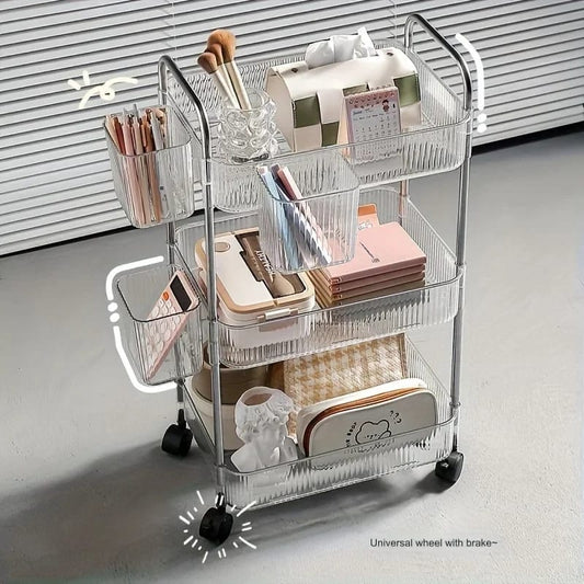 3 layer plastic  multipurpose / cosmetic organiser
