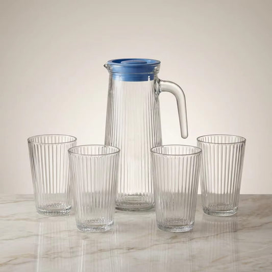 5pc New Ribbed Jug(750ml) Set