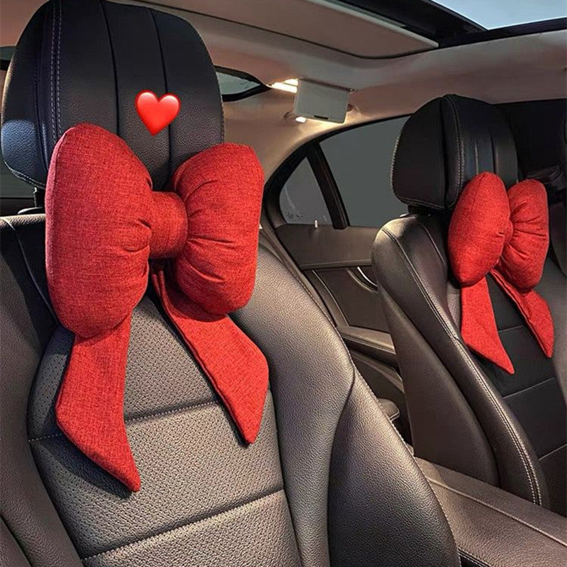 Luxury Bow car seat cushion set
