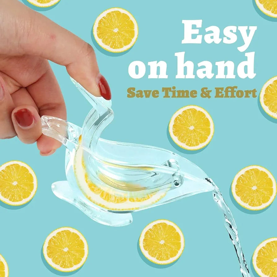 Acrylic bird-shaped manual lemon squeezer
