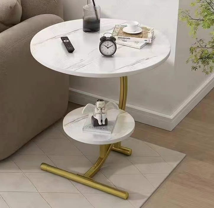 BIG Marble Textured Side Stool
