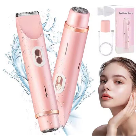 2 in 1 Rechargeable dual head shaver with smoothener 
Waterproof for shower shaving :- for Bikini,Body, Facial Hair Remover
