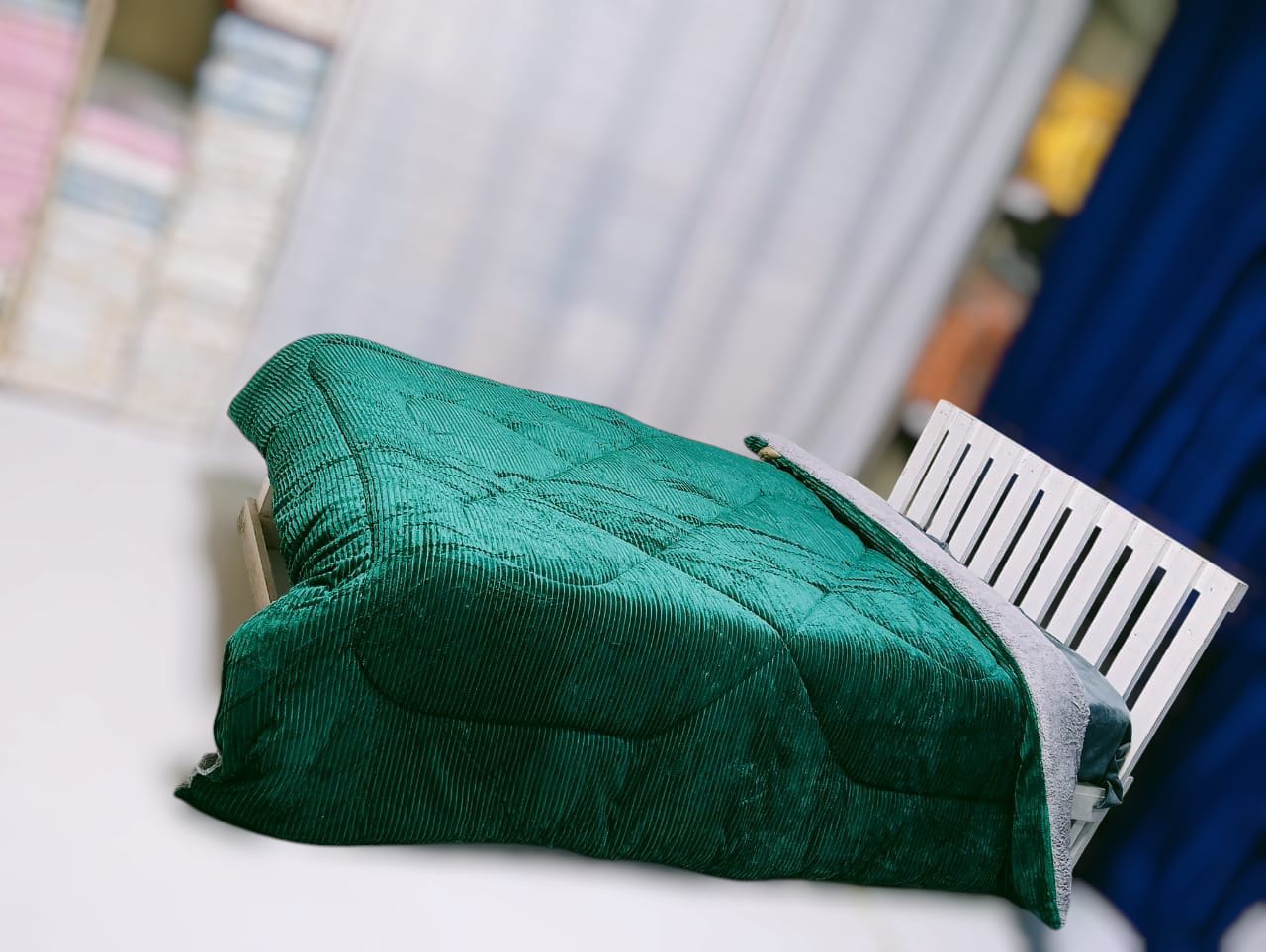 Single velvet duvet