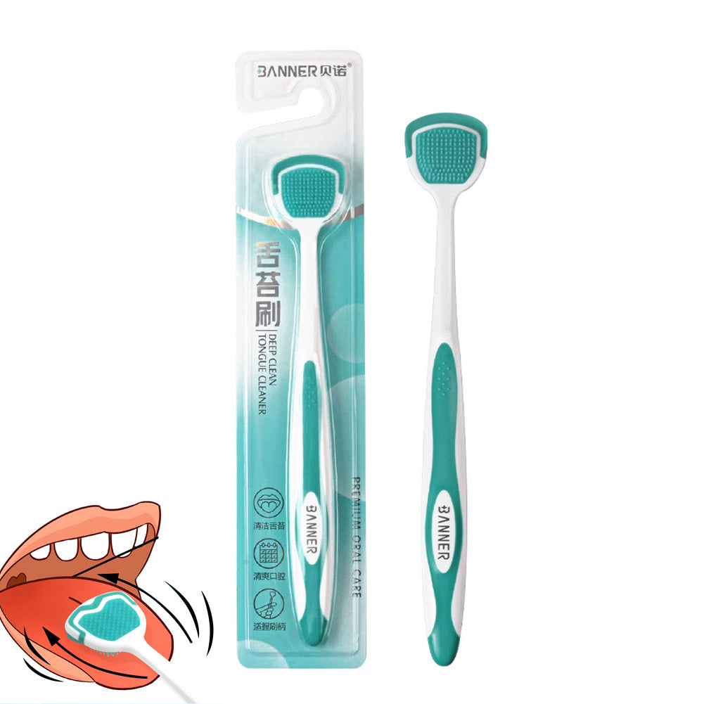 Silicone tongue cleaner