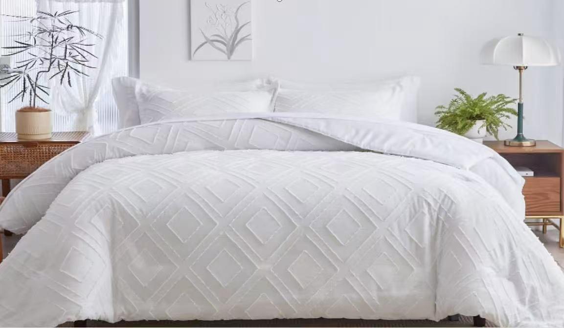 Tufted design duvet covers
