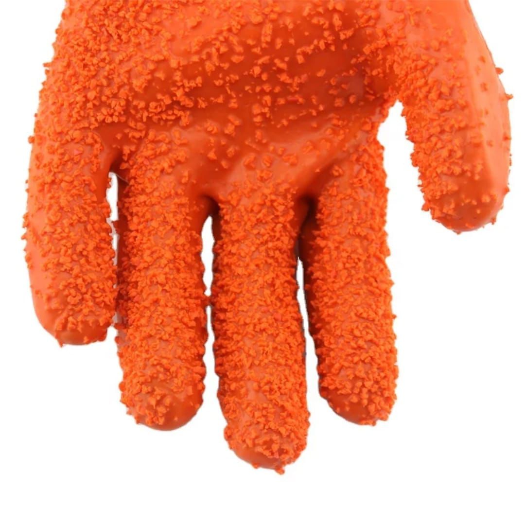 A pair of hard silicone latex studded gloves
