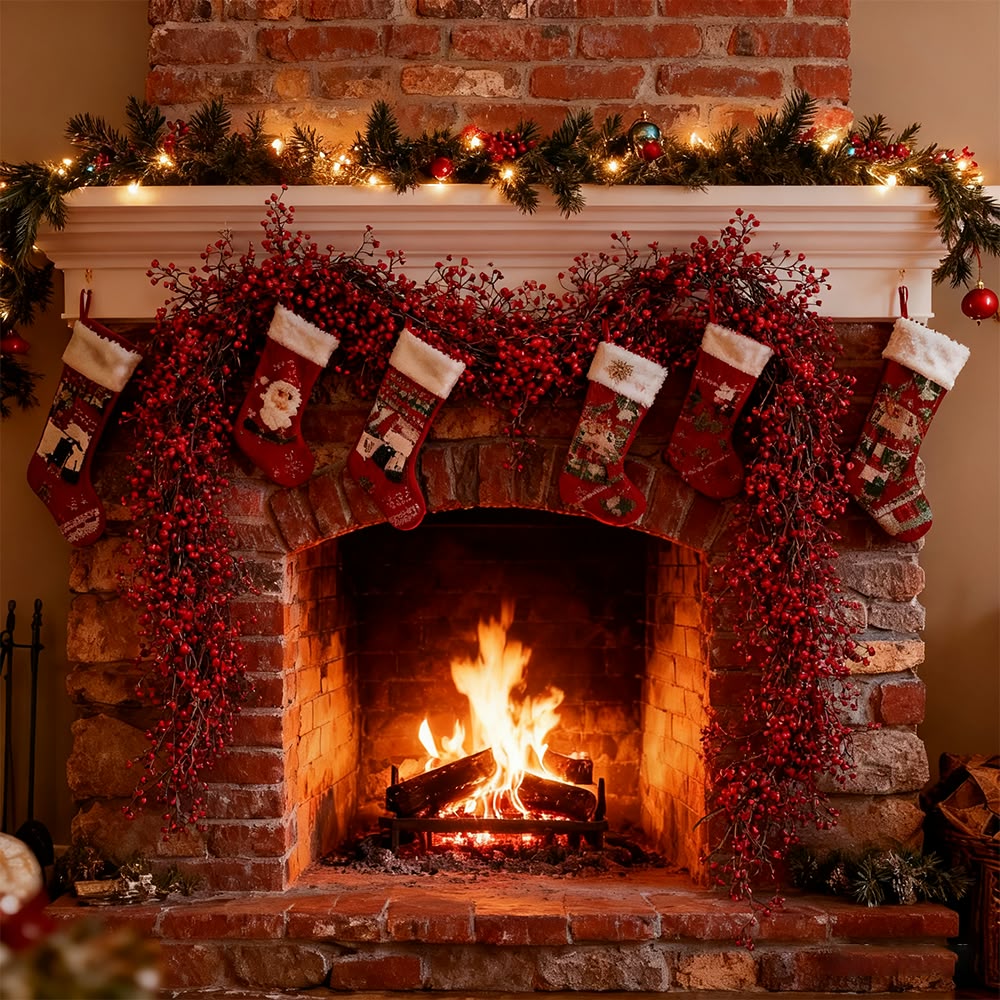 *1.8m Artificial Hanging Plants Garland Plastic Red Ferns Fake Ivy Plant for Christmas Home Table Party Garden Decorations