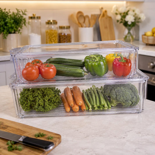 2 pcs fridge storage containers