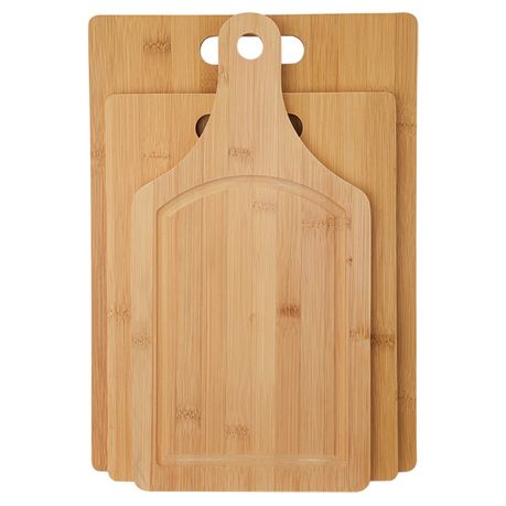 3 in 1 Wooden bamboo Cutting Board Kitchen Cutting Board with Handle Solid Wood Food Board Pizza Bread Fruit Can Hang Cutting Board