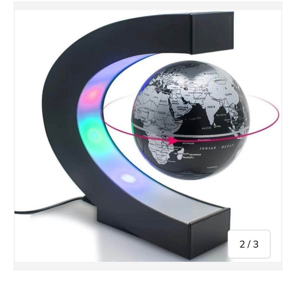 Magnetic Levitating Globe with LED Light