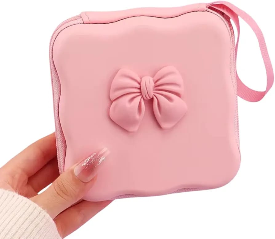Cute Bow & Heart Design sanitary pad / cable organizer