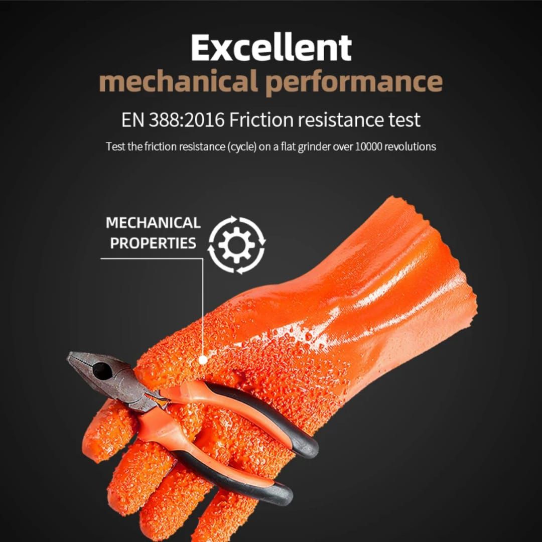 A pair of hard silicone latex studded gloves