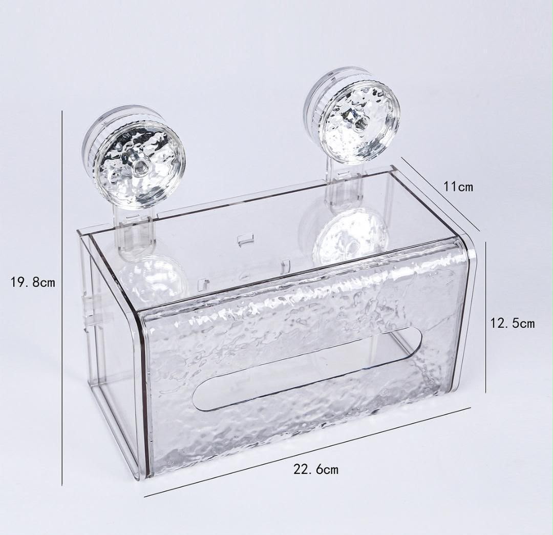 Sunction cup Glacier pattern tissue box