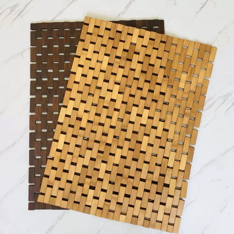 Bamboo Wood Bath Mat 40x60cm – Bathroom & Kitchen Rug