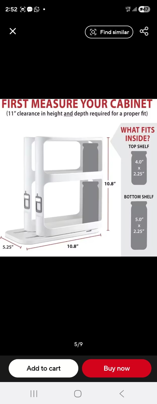Pull out rotating spice rack
