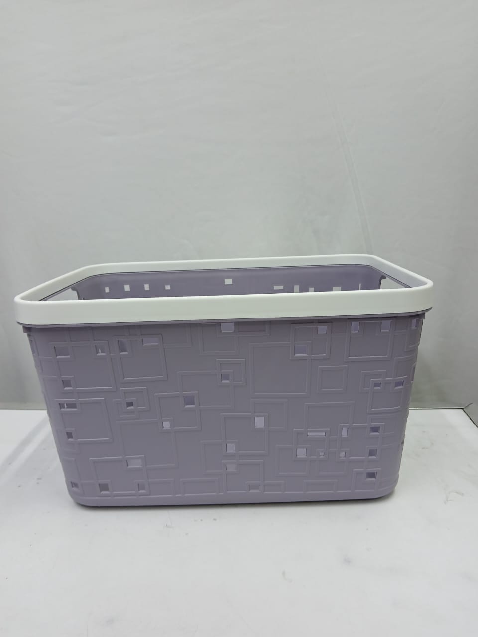 Large Binded Plastic storage basket