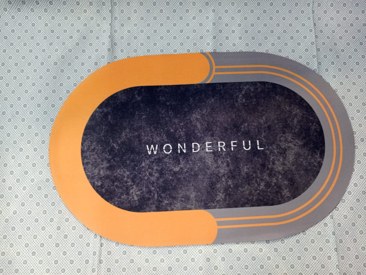 Super Absorbent oval rubber Mat