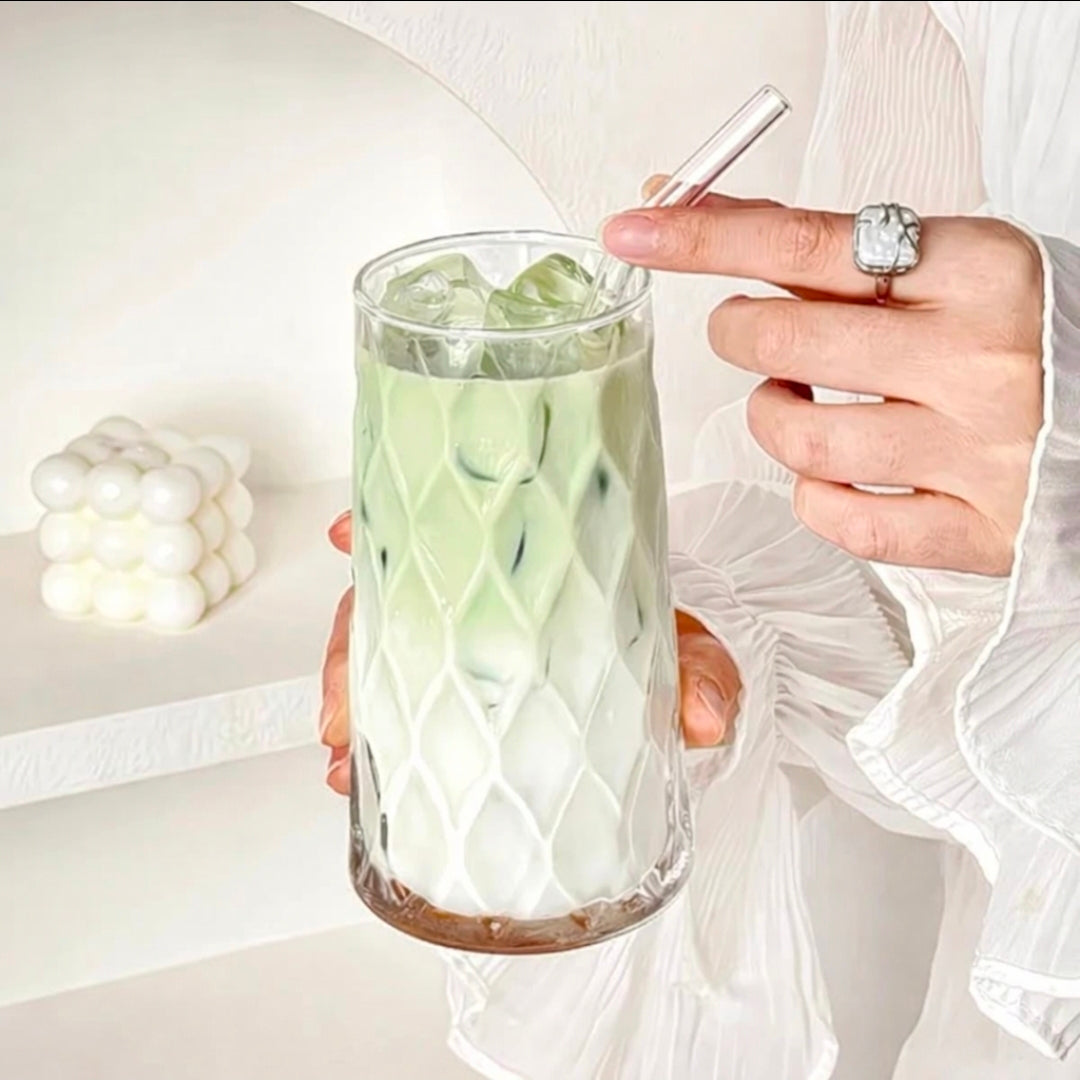 6pcs Diamond rhobus multifunctional glass cups